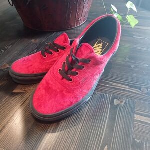 ❤Royal Red Velvet VANS❤
